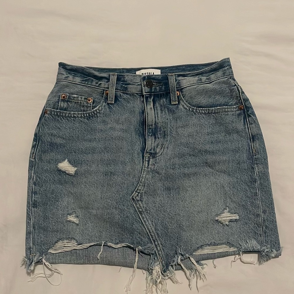 Pistola denim mini skirt